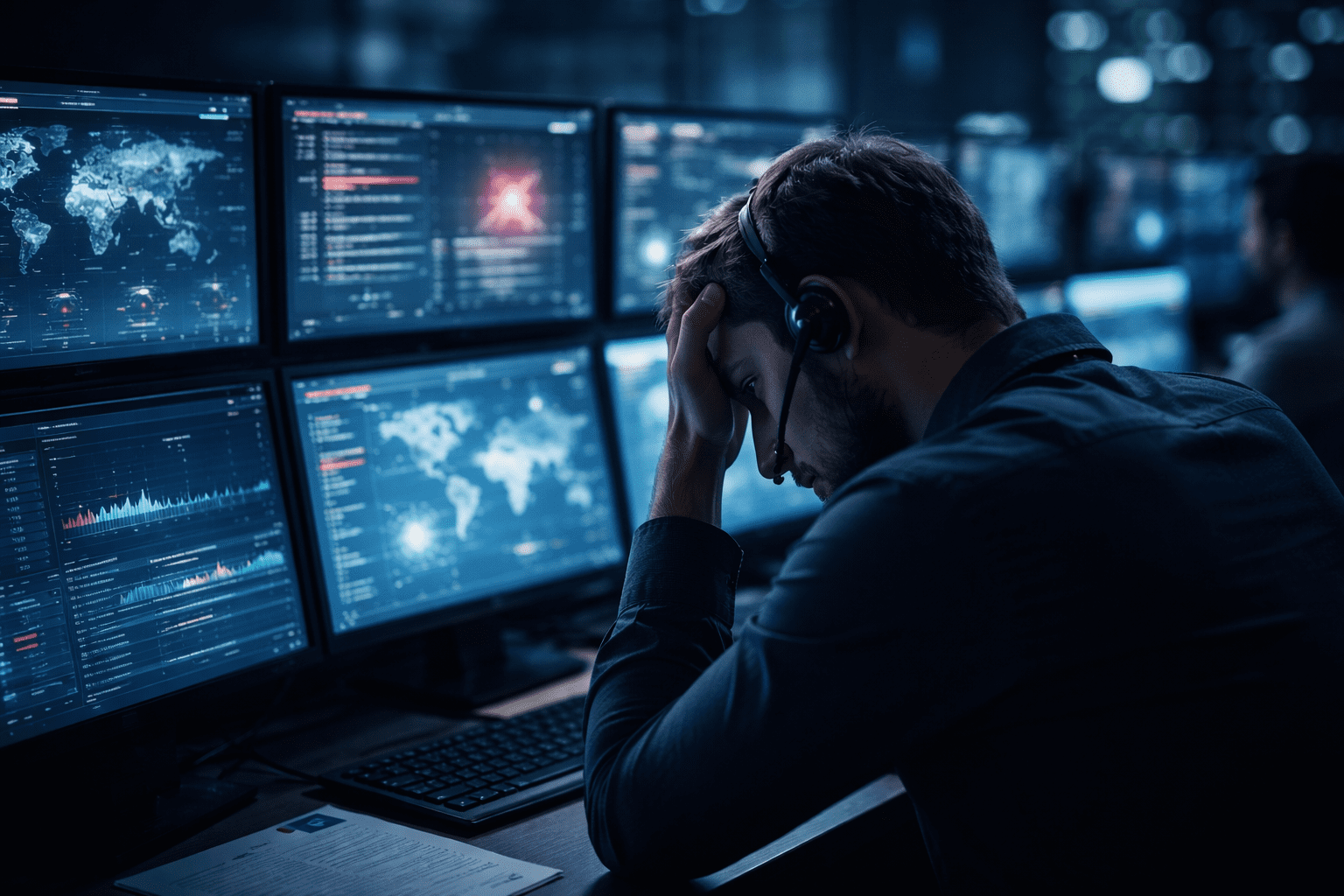 What the First 24 Hours of a Breach Actually Look Like 1 First 24 hours of a breach - security operations center during incident